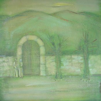 утро хм 75х75 99 350x350 - Quiet morning, oil on canvas, 75x75, 1999, private collection