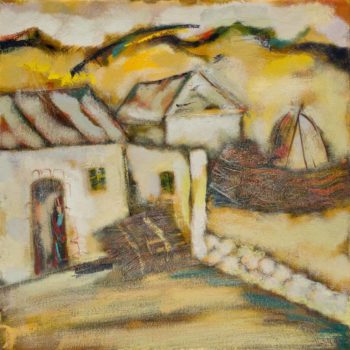 порога. Холст масло. 80х80. 2010 350x350 - At the threshold, oil on canvas, 80x80, 2010