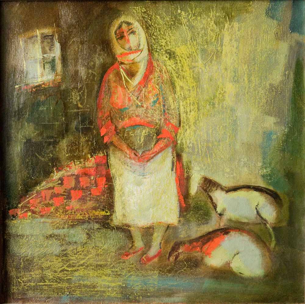 1994 хм 79х79 1 - Solitude, 79х79, oil on canvas, 1994