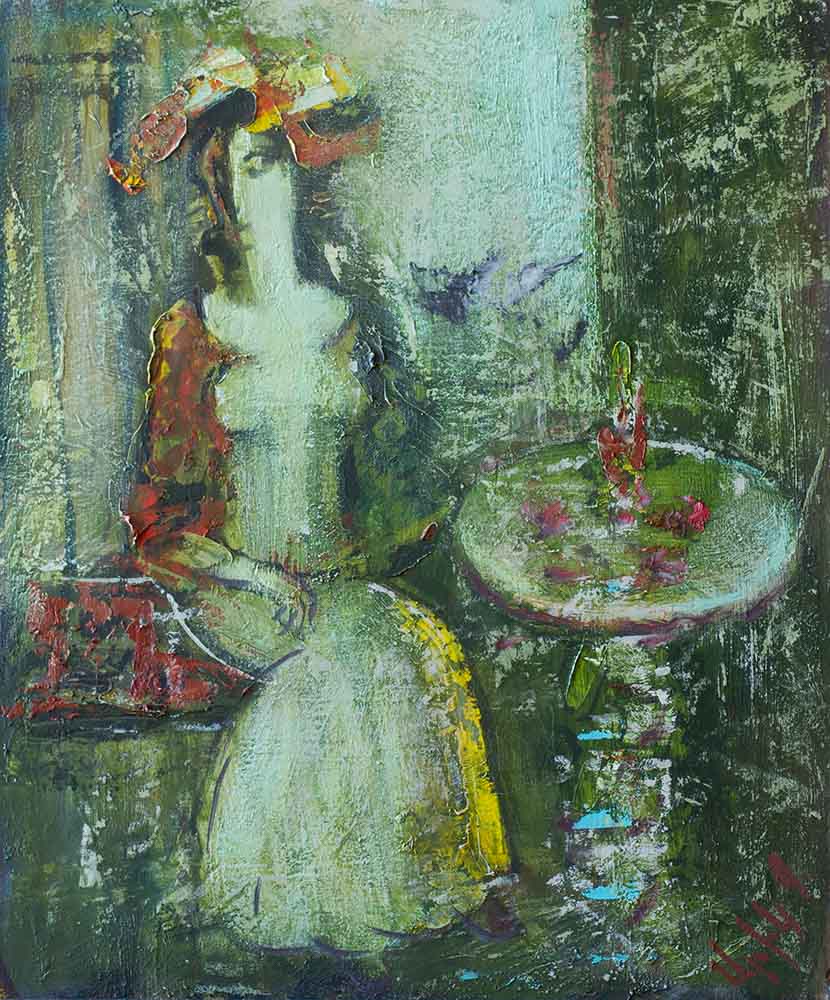 2014 орг.м. 50х40 1 - Anticipation, 50х40, oil on fiberboard, 2014