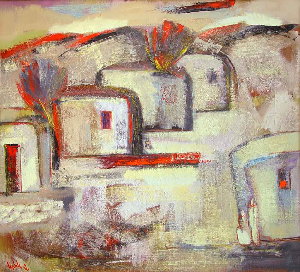 хм 90х100 00 2 - Landscape, 90х100, oil on canvas, 2000