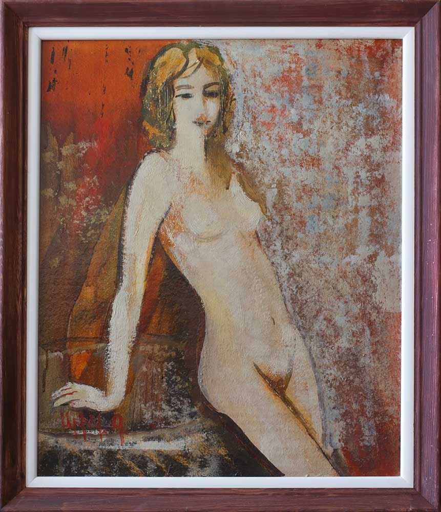 из Токио 2012 2014 орг м 43 35 1 - Student fromTokyo, 43х35, oil on fiberboard, 2012-2014